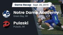 Recap: Notre Dame Academy vs. Pulaski  2019