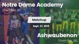 Matchup: Notre Dame Academy vs. Ashwaubenon  2019
