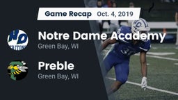Recap: Notre Dame Academy vs. Preble  2019