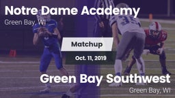 Matchup: Notre Dame Academy vs. Green Bay Southwest  2019
