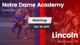 Matchup: Notre Dame Academy vs. Lincoln  2019