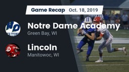 Recap: Notre Dame Academy vs. Lincoln  2019