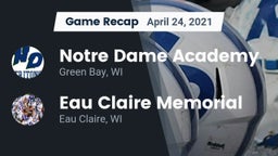 Recap: Notre Dame Academy vs. Eau Claire Memorial  2021