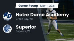 Recap: Notre Dame Academy vs. Superior  2021