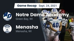 Recap: Notre Dame Academy vs. Menasha  2021