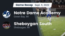 Recap: Notre Dame Academy vs. Sheboygan South  2022