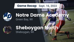 Recap: Notre Dame Academy vs. Sheboygan North  2022
