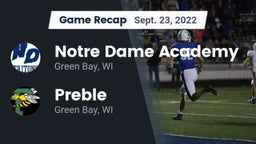 Recap: Notre Dame Academy vs. Preble  2022