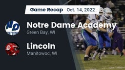 Recap: Notre Dame Academy vs. Lincoln  2022