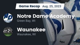 Recap: Notre Dame Academy vs. Waunakee  2023
