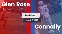 Matchup: Glen Rose High vs. Connally  2018