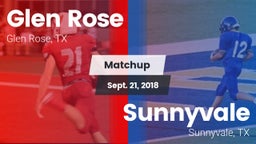 Matchup: Glen Rose High vs. Sunnyvale  2018