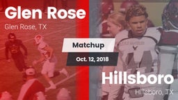 Matchup: Glen Rose High vs. Hillsboro  2018