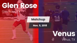 Matchup: Glen Rose High vs. Venus  2018