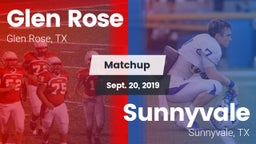 Matchup: Glen Rose High vs. Sunnyvale  2019
