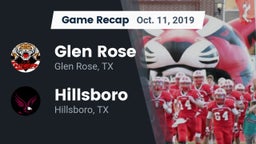 Recap: Glen Rose  vs. Hillsboro  2019