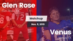 Matchup: Glen Rose High vs. Venus  2019
