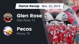 Recap: Glen Rose  vs. Pecos  2019