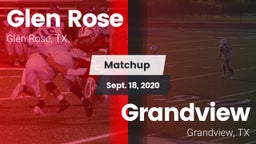 Matchup: Glen Rose High vs. Grandview  2020