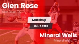 Matchup: Glen Rose High vs. Mineral Wells  2020