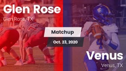 Matchup: Glen Rose High vs. Venus  2020