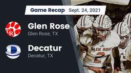 Recap: Glen Rose  vs. Decatur  2021