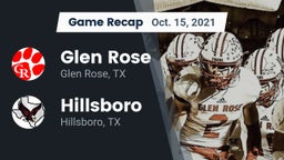 Recap: Glen Rose  vs. Hillsboro  2021