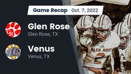 Recap: Glen Rose  vs. Venus  2022