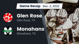 Recap: Glen Rose  vs. Monahans  2022