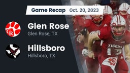 Recap: Glen Rose  vs. Hillsboro  2023
