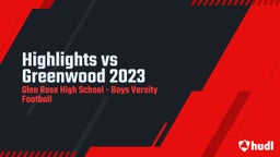 Glen Rose football highlights Highlights vs Greenwood 2023