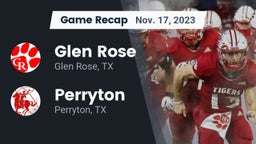 Recap: Glen Rose  vs. Perryton  2023