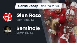 Recap: Glen Rose  vs. Seminole  2023