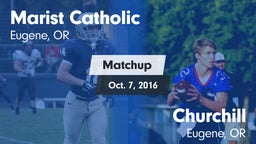 Matchup: Marist Catholic High vs. Churchill  2016