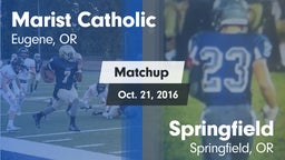 Matchup: Marist Catholic High vs. Springfield  2016