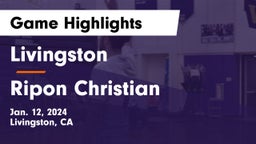 Livingston  vs Ripon Christian  Game Highlights - Jan. 12, 2024