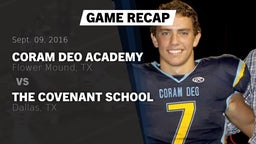 Recap: Coram Deo Academy  vs. The Covenant School 2016