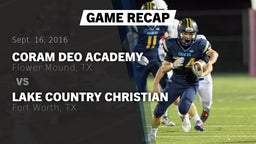 Recap: Coram Deo Academy  vs. Lake Country Christian  2016