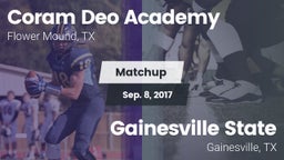 Matchup: Coram Deo Academy vs. Gainesville State  2017