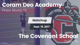 Matchup: Coram Deo Academy vs. The Covenant School 2017