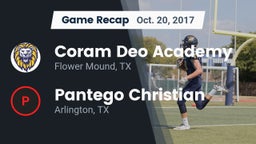 Recap: Coram Deo Academy  vs. Pantego Christian  2017