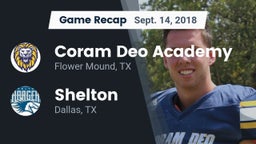 Recap: Coram Deo Academy  vs. Shelton  2018