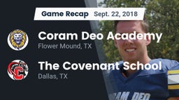 Recap: Coram Deo Academy  vs. The Covenant School 2018