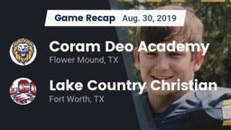 Recap: Coram Deo Academy  vs. Lake Country Christian  2019