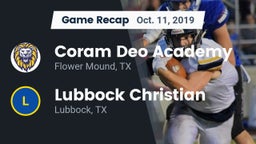 Recap: Coram Deo Academy  vs. Lubbock Christian  2019