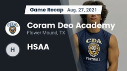 Recap: Coram Deo Academy  vs. HSAA 2021
