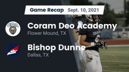 Recap: Coram Deo Academy  vs. Bishop Dunne  2021