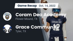 Recap: Coram Deo Academy  vs. Grace Community  2022