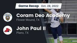 Recap: Coram Deo Academy  vs. John Paul II  2022