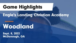 Eagle's Landing Christian Academy  vs Woodland  Game Highlights - Sept. 8, 2022